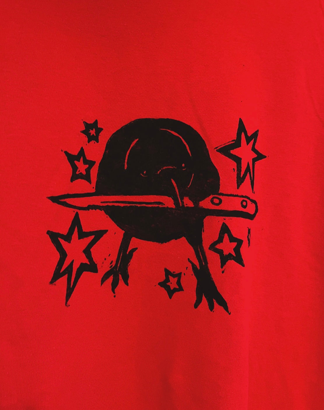 Crow Red Unisex T-Shirt — Variant 3