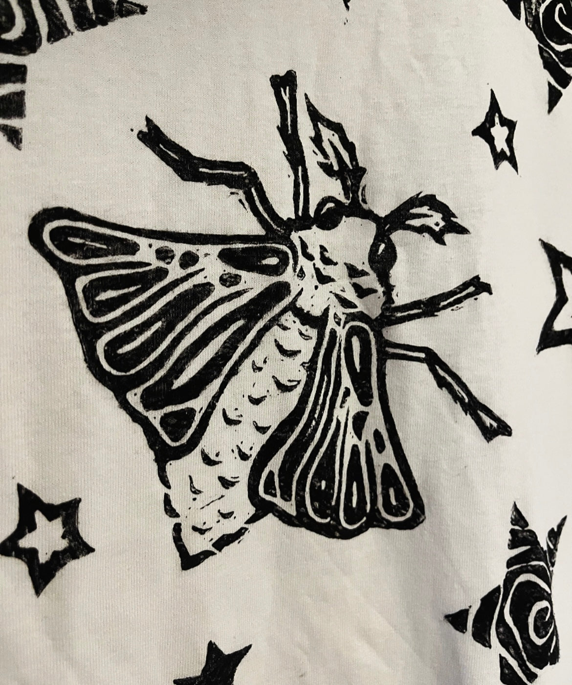 Moth Unisex White T-Shirt