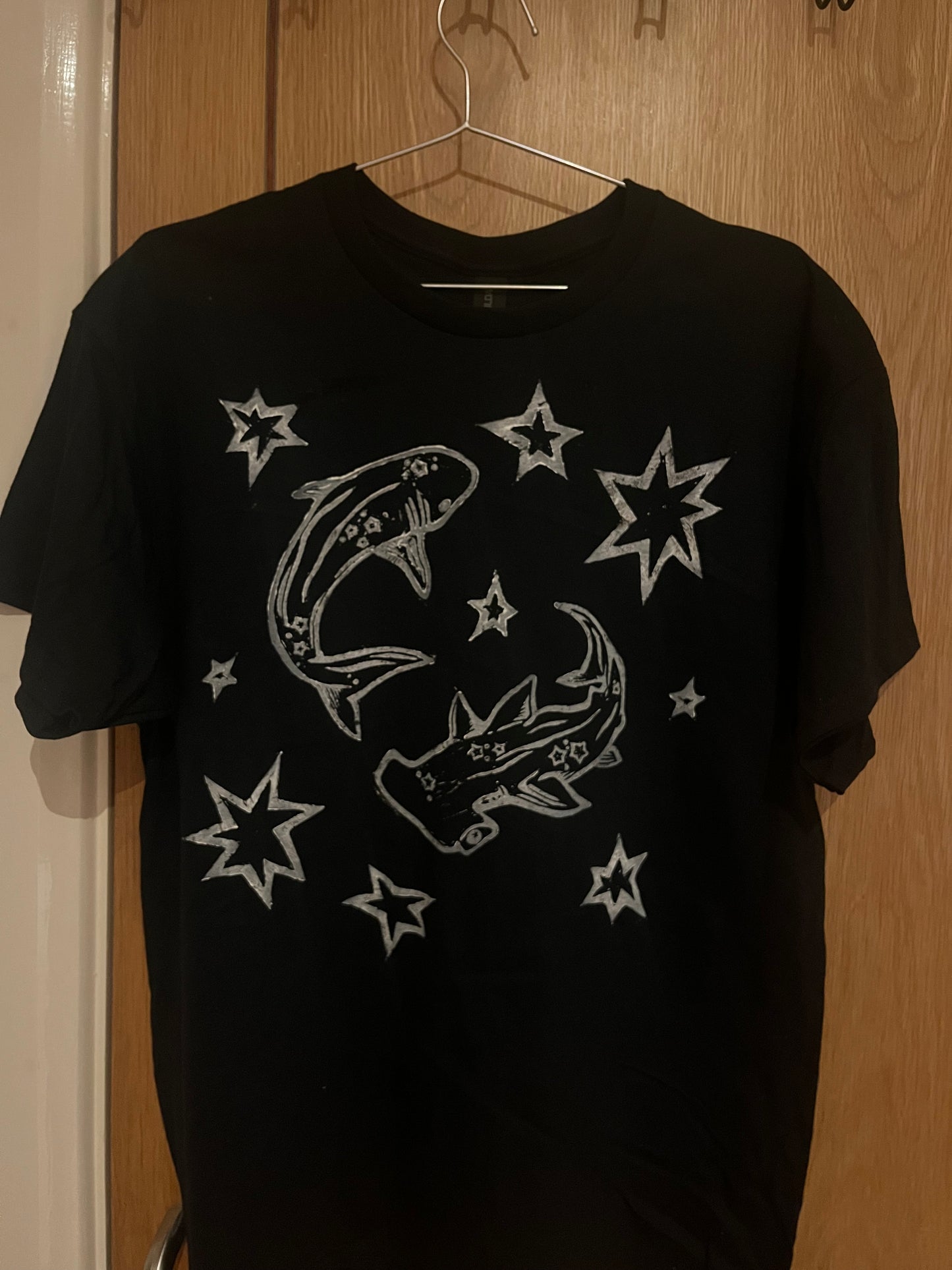 Shark Unisex Black T-Shirt