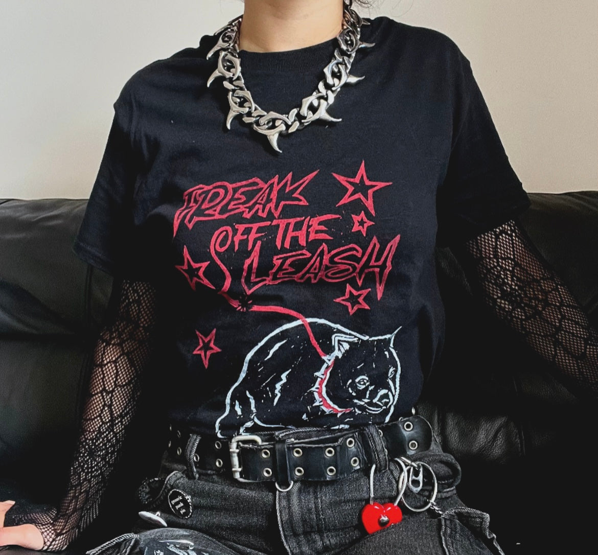 ‘Freak off the Leash’ Wombat Unisex Black T-Shirt