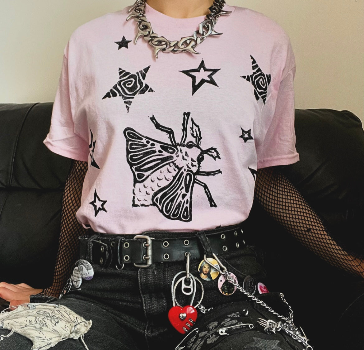 Moth Pink Unisex T-Shirt