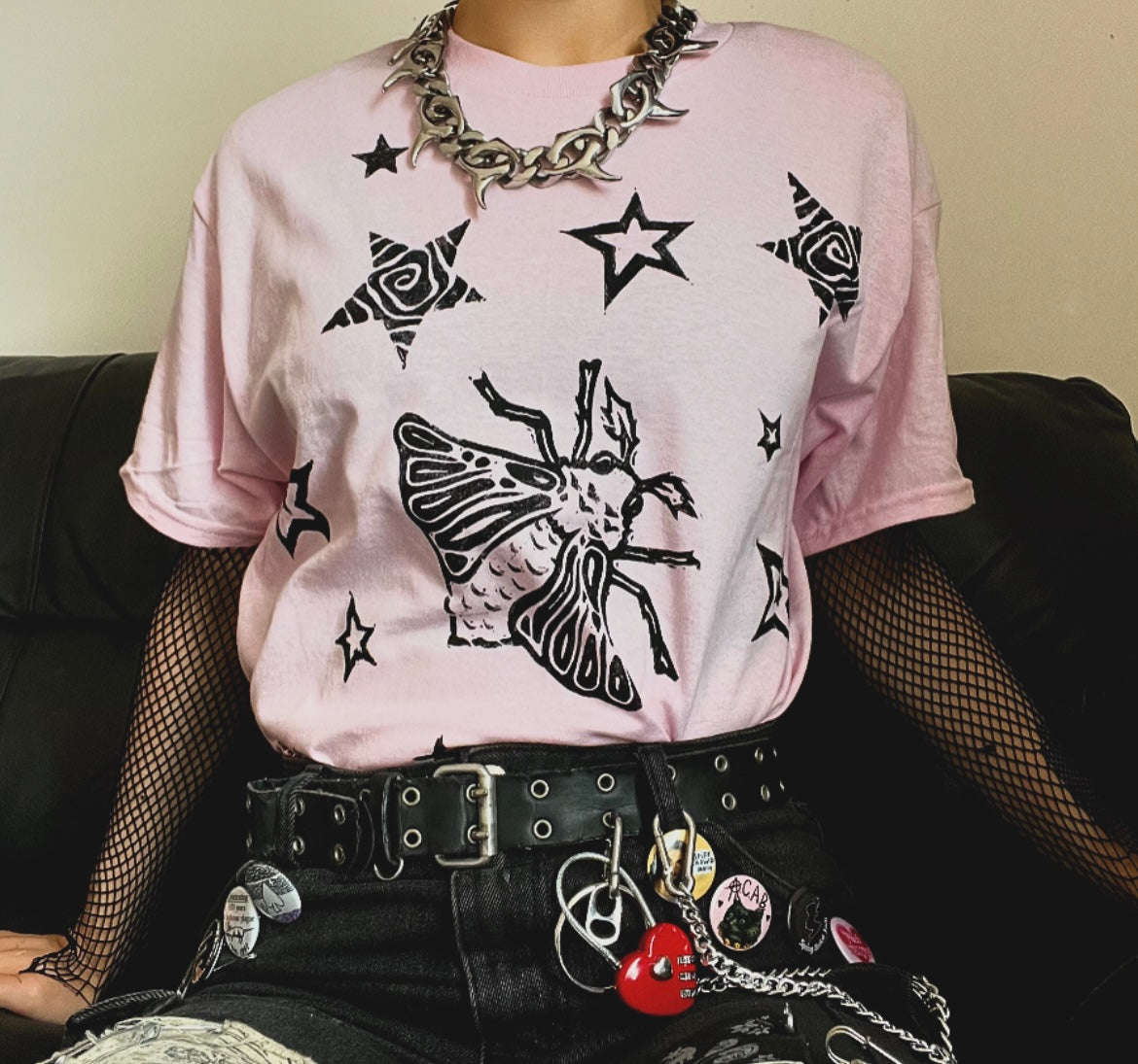 Moth Pink Unisex T-Shirt