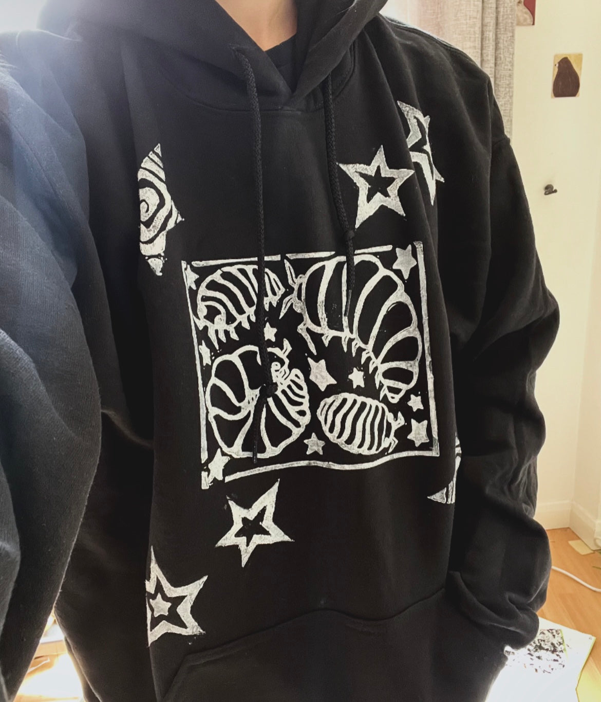 Isopod Black Unisex Hoodie