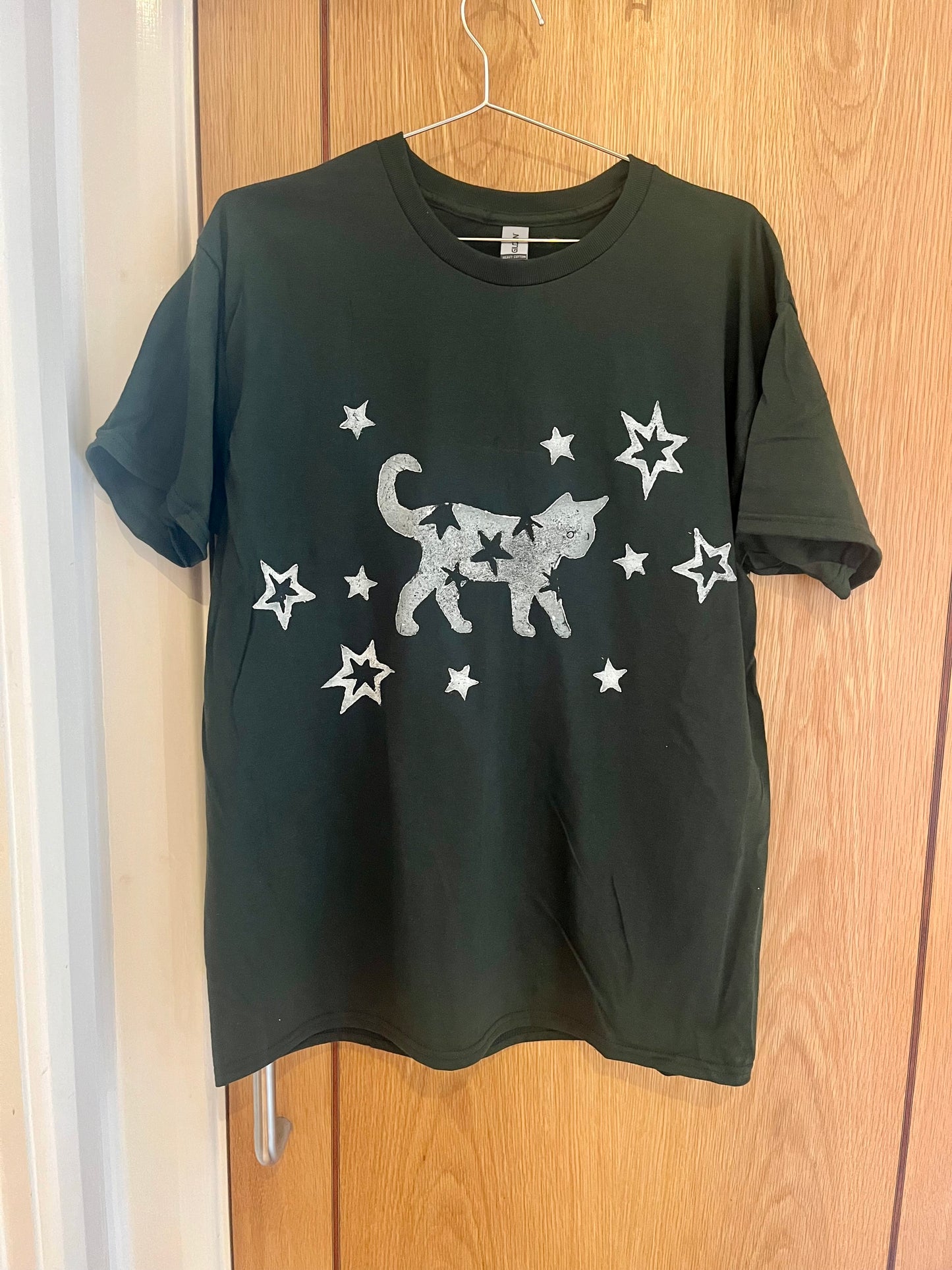 Cat Forest Green Unisex T-Shirt