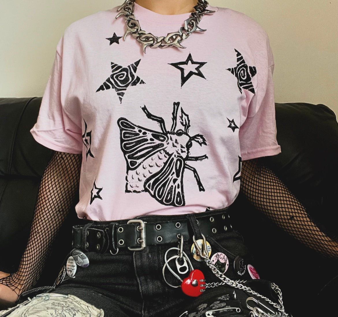 Moth Pink Unisex T-Shirt