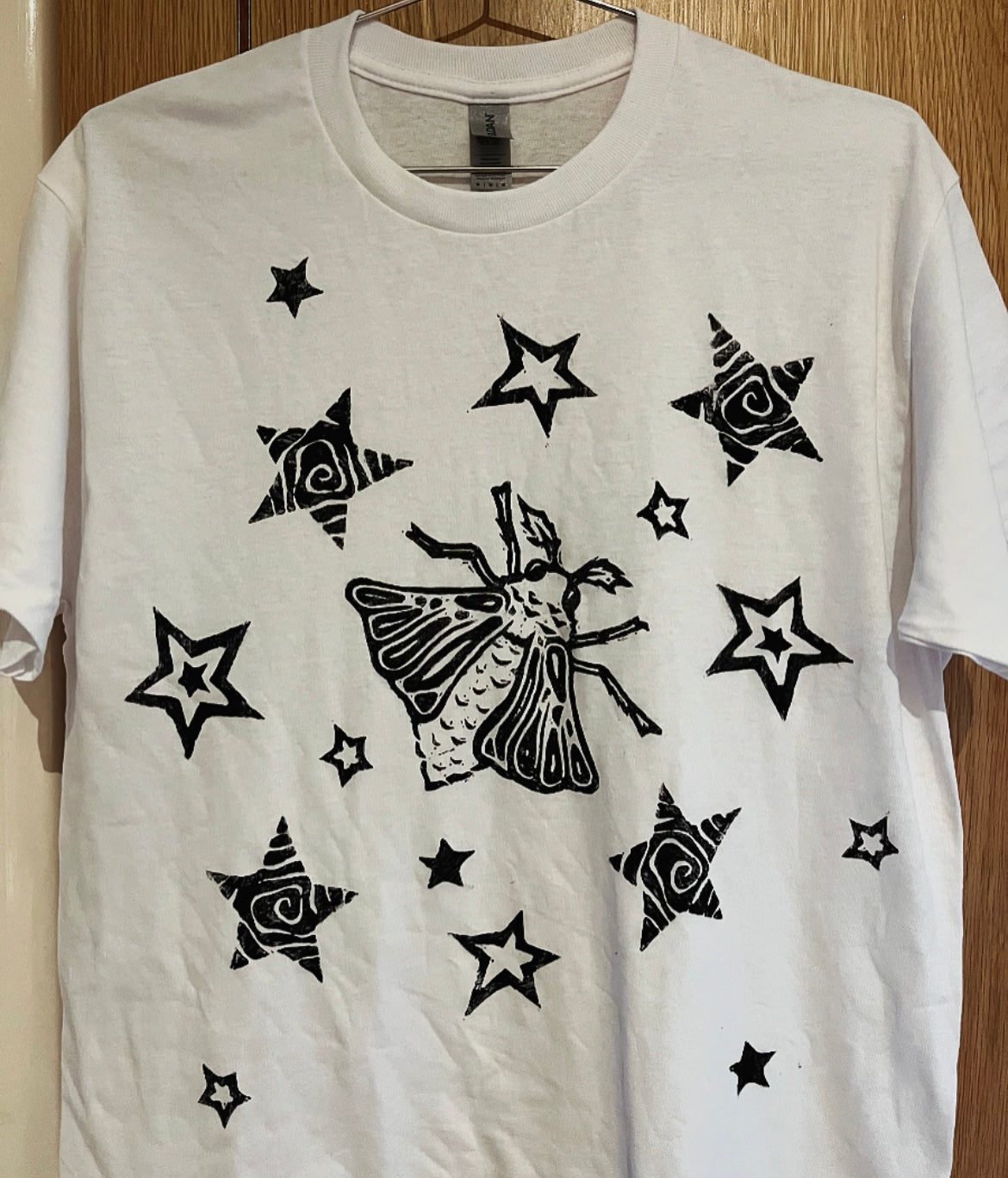 Moth Unisex White T-Shirt