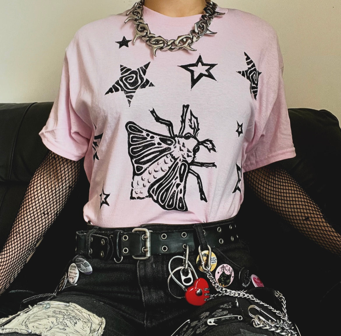 Moth Pink Unisex T-Shirt